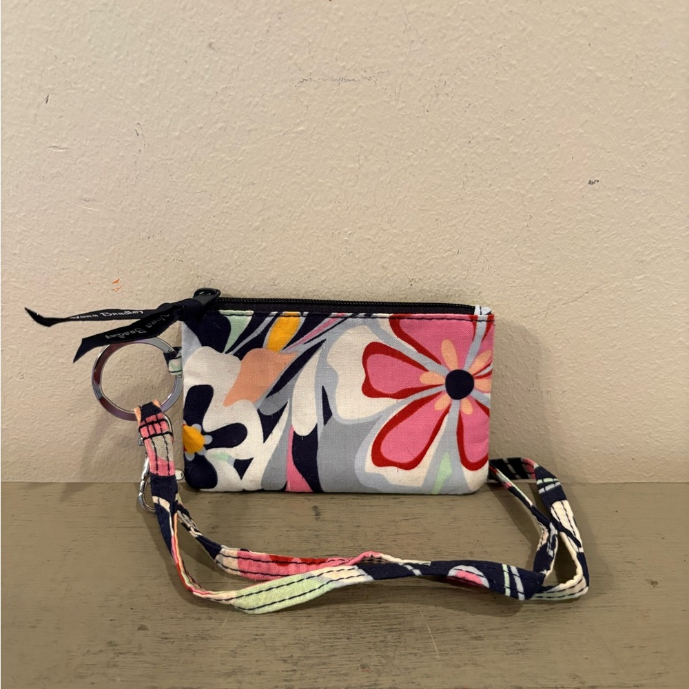 Vera Bradley Floral Lanyard Keychain ID Holder